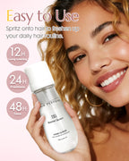 Bonnet Queen leave-in hair spray bottle lifestyle setting