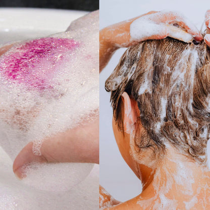Delicate rose shaped paper soap petals for luxury bath