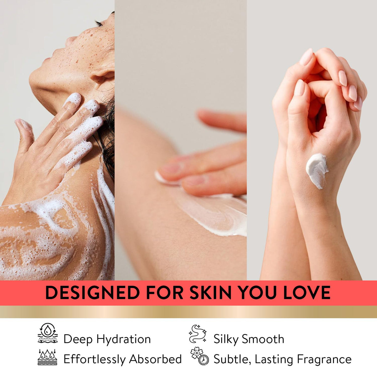 Spa Luxetique gift set ingredients and product labels view