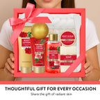 Spa Luxetique romantic rose bath and body collection lifestyle view
