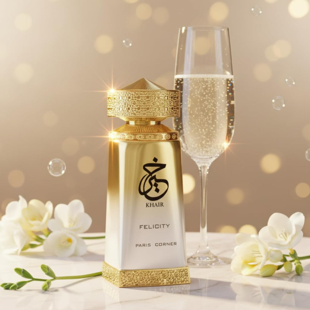 Paris Corner Khair Felicity fragrance bottle applicator wand detail