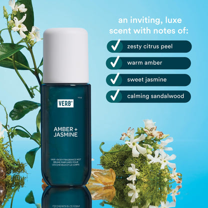 Verb Amber and Jasmine fragrance mist 5 fluid ounces bottle