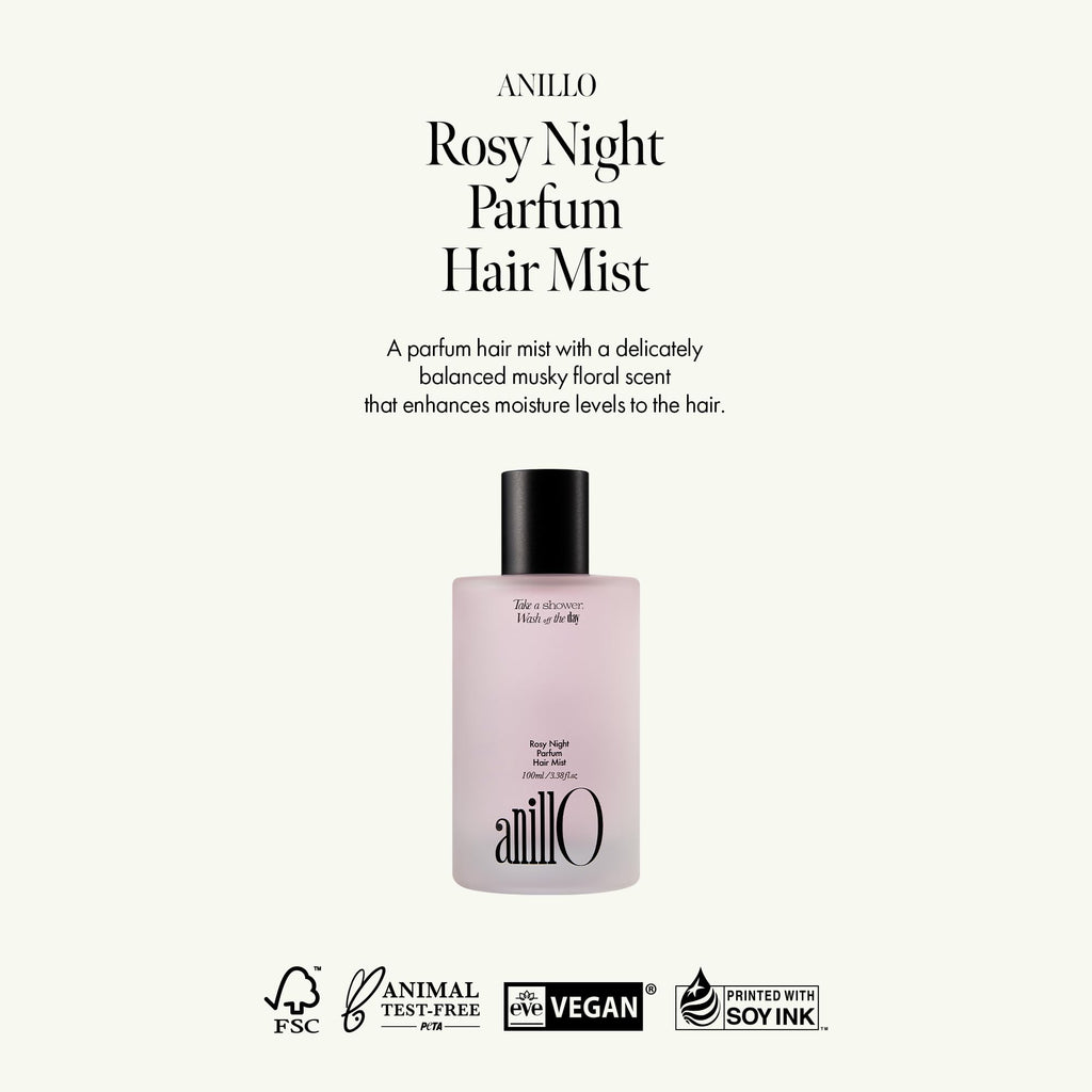 ANILLO Rosy Night hair mist spray nozzle close up