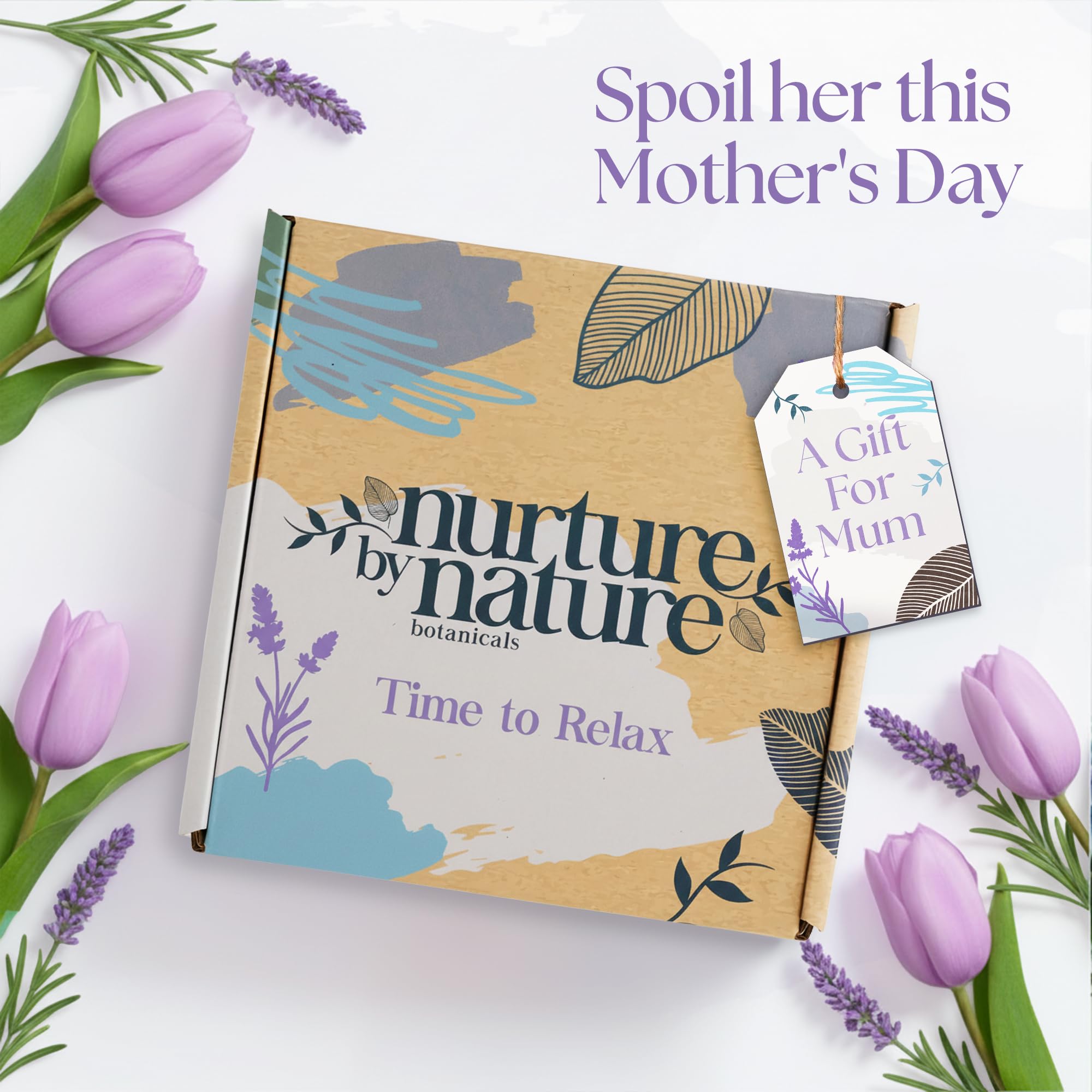 Lavender body scrub and oat honey soap from the Nurture by Nature pamper box for skin exfoliation