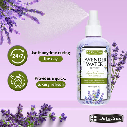 Close up of De La Cruz Lavender Water mist spray nozzle