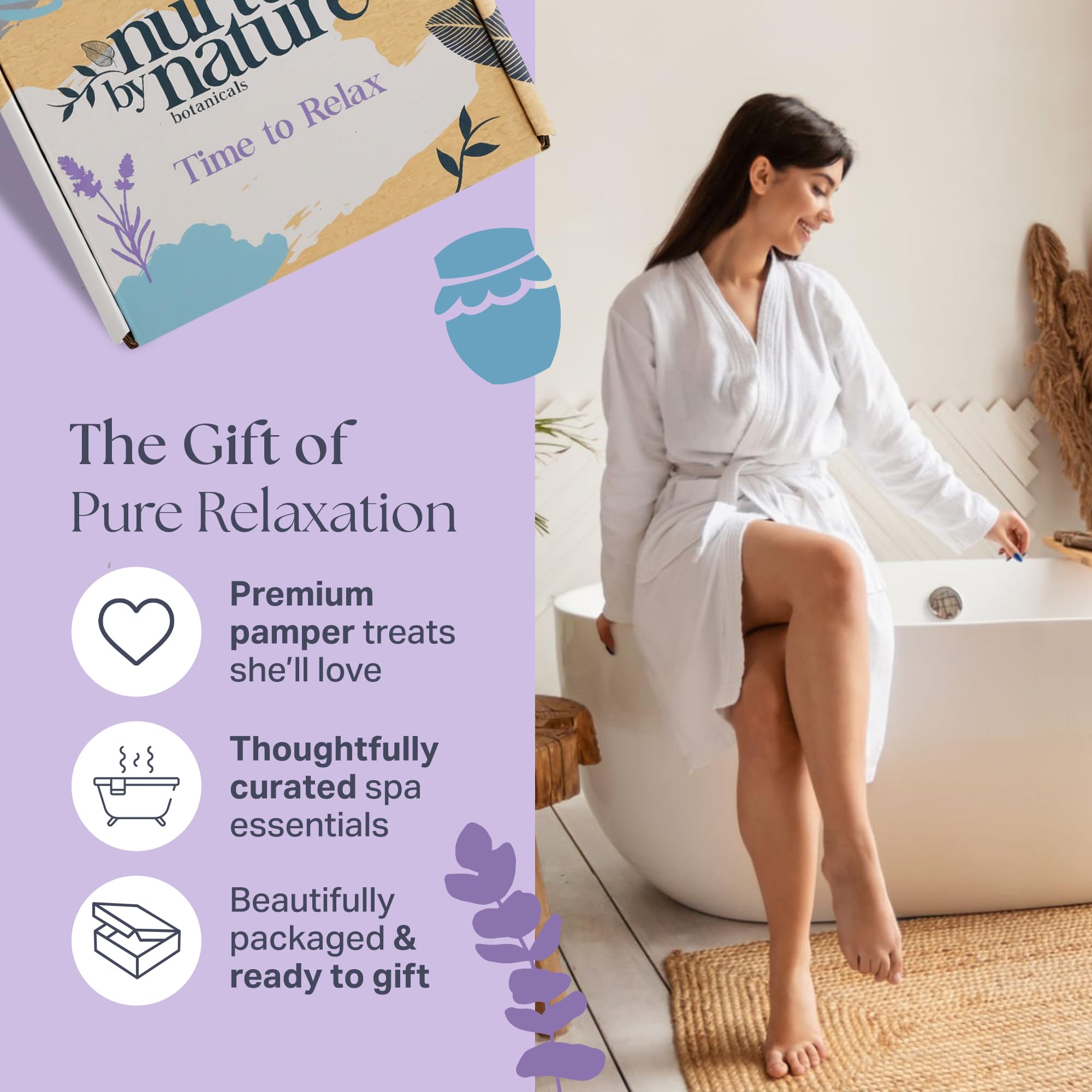 Deep sleep pillow spray and soy wax candle included in the lavender aromatherapy relaxation collection