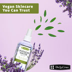De La Cruz alcohol free lavender body spray texture demo