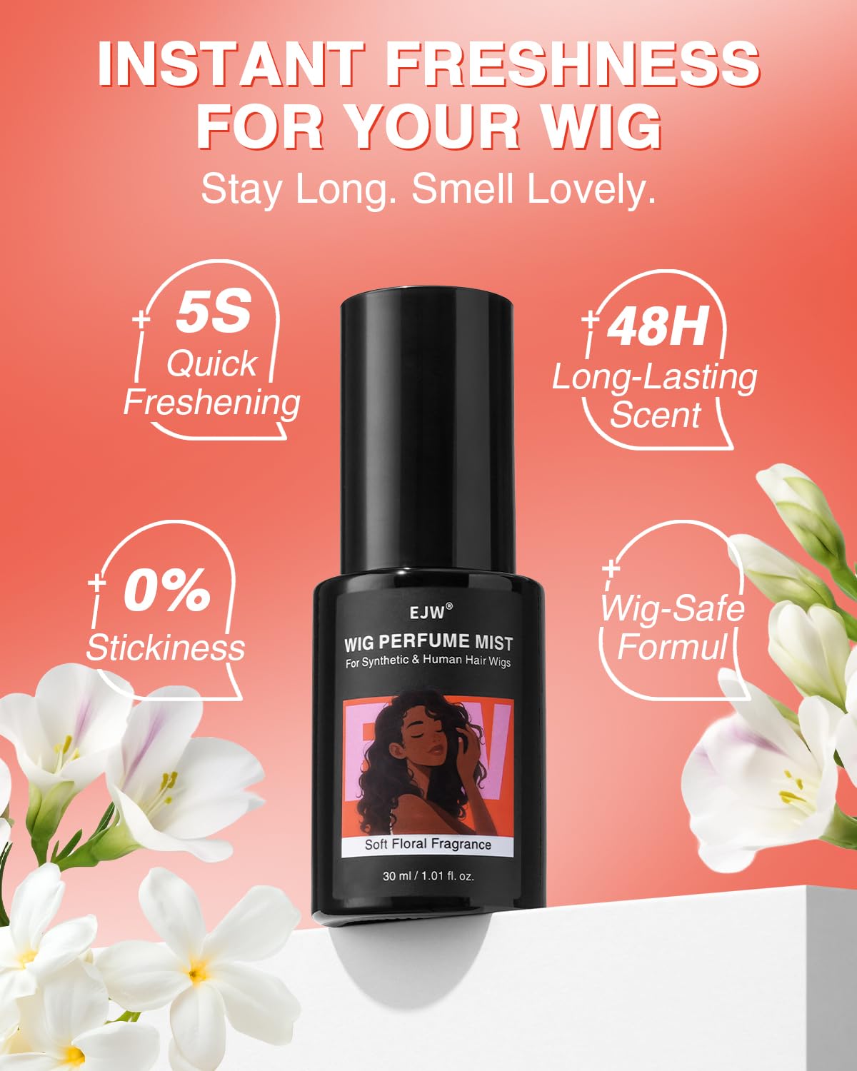 EJW hair fragrance spray for synthetic wigs