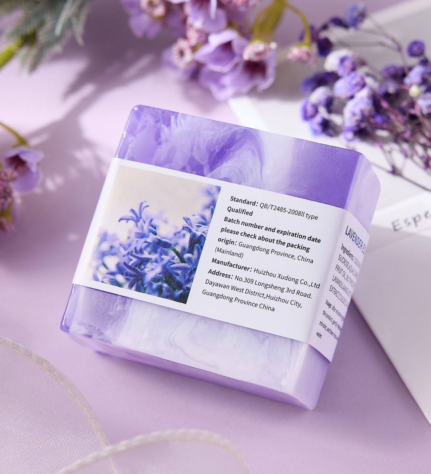 Elegant gift packaging for Citta lavender spa set
