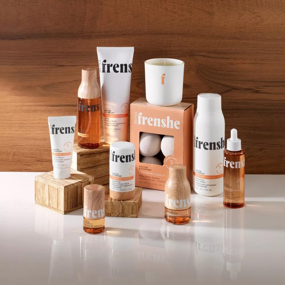 Being Frenshe Cashmere Vanilla mist set for skincare and wellness