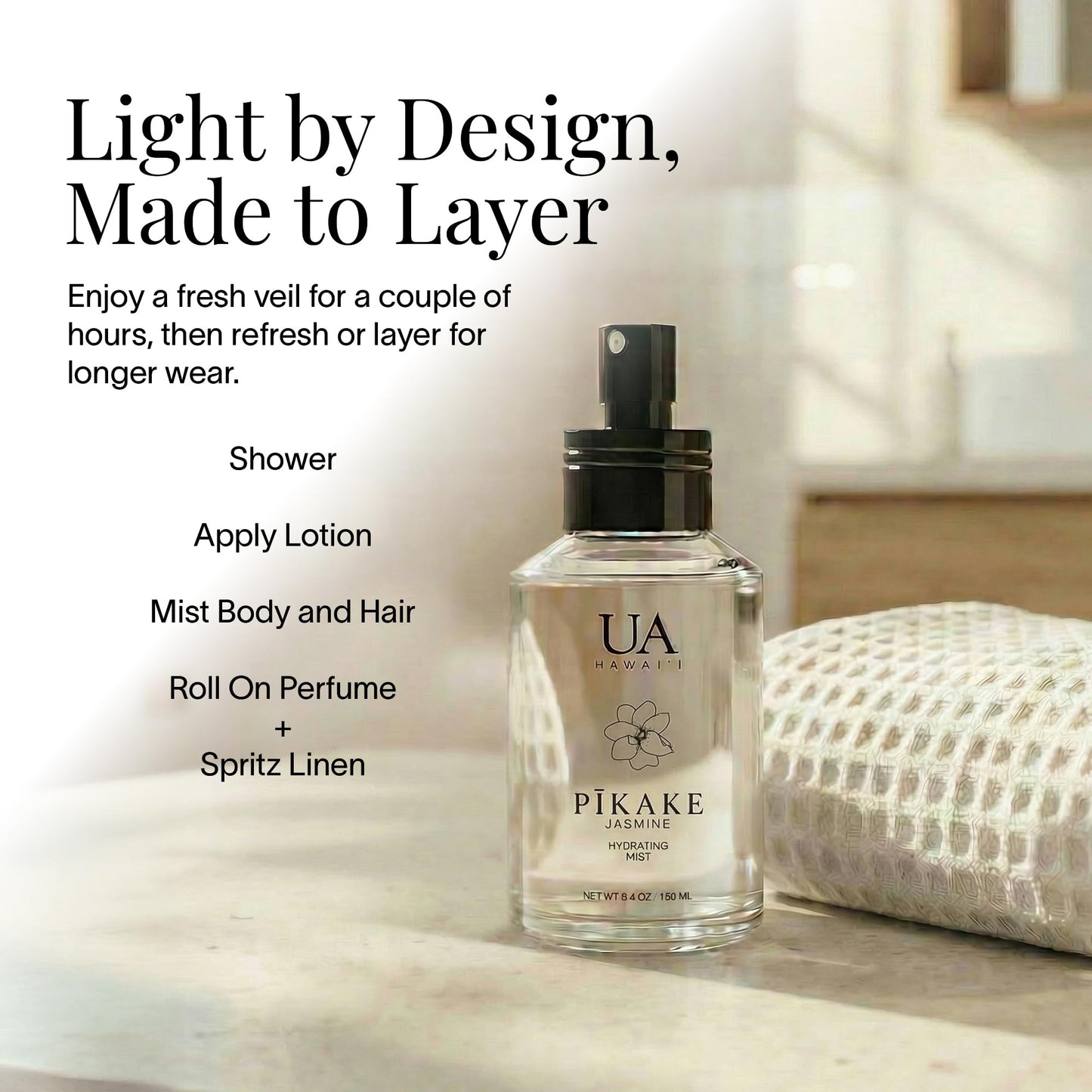Authentic Ua Body Hawaiian jasmine fragrance mist