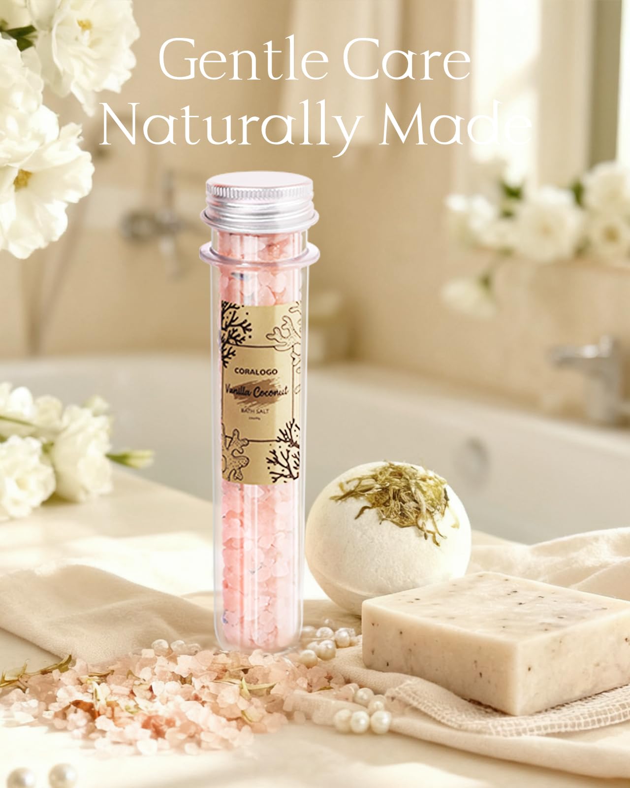 Contents of Coralogo self care relaxation basket