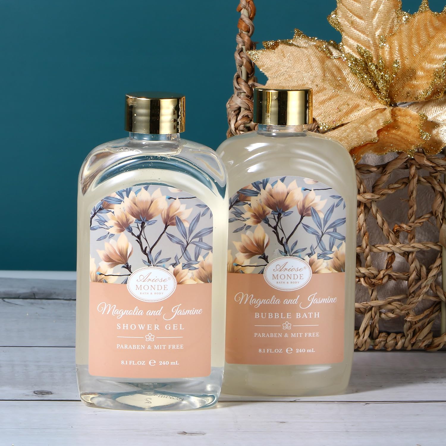 ArioseMonde bath set including shower gel and body lotion