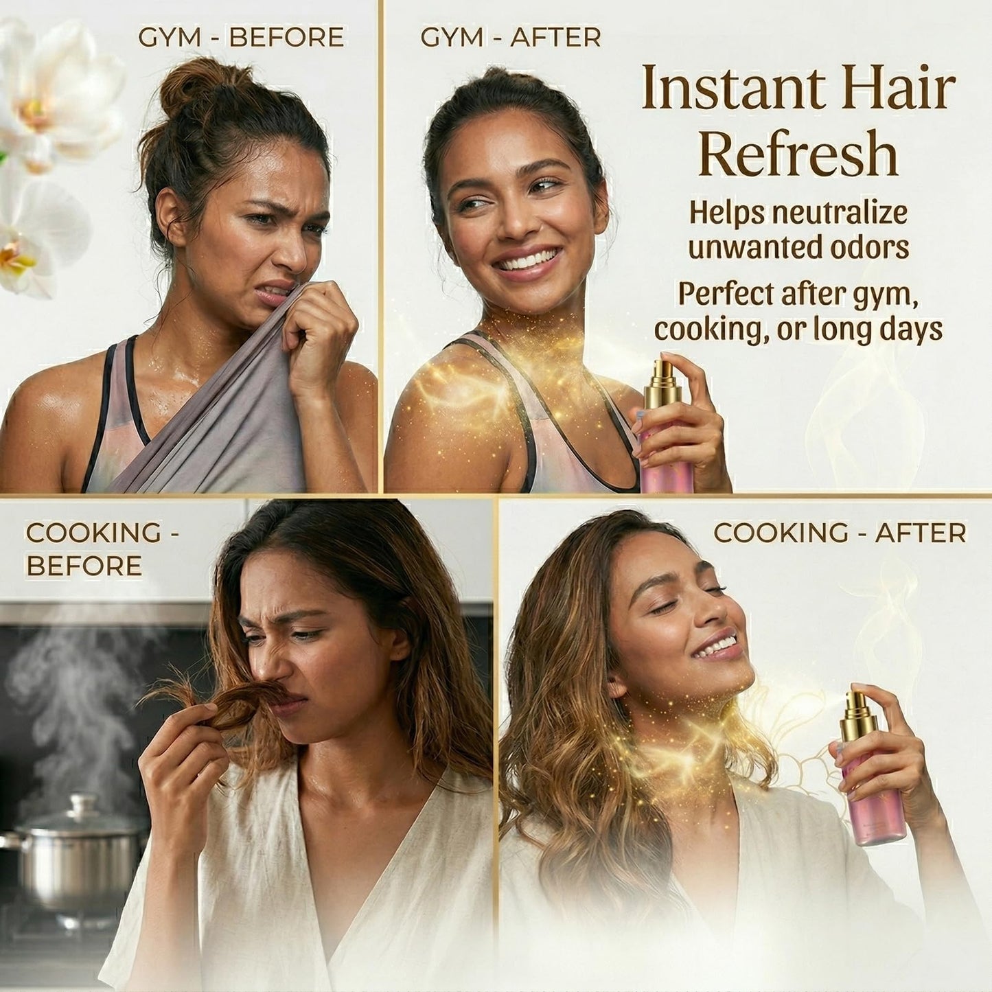 Aiilo Warm Sugar hair fragrance mist packaging