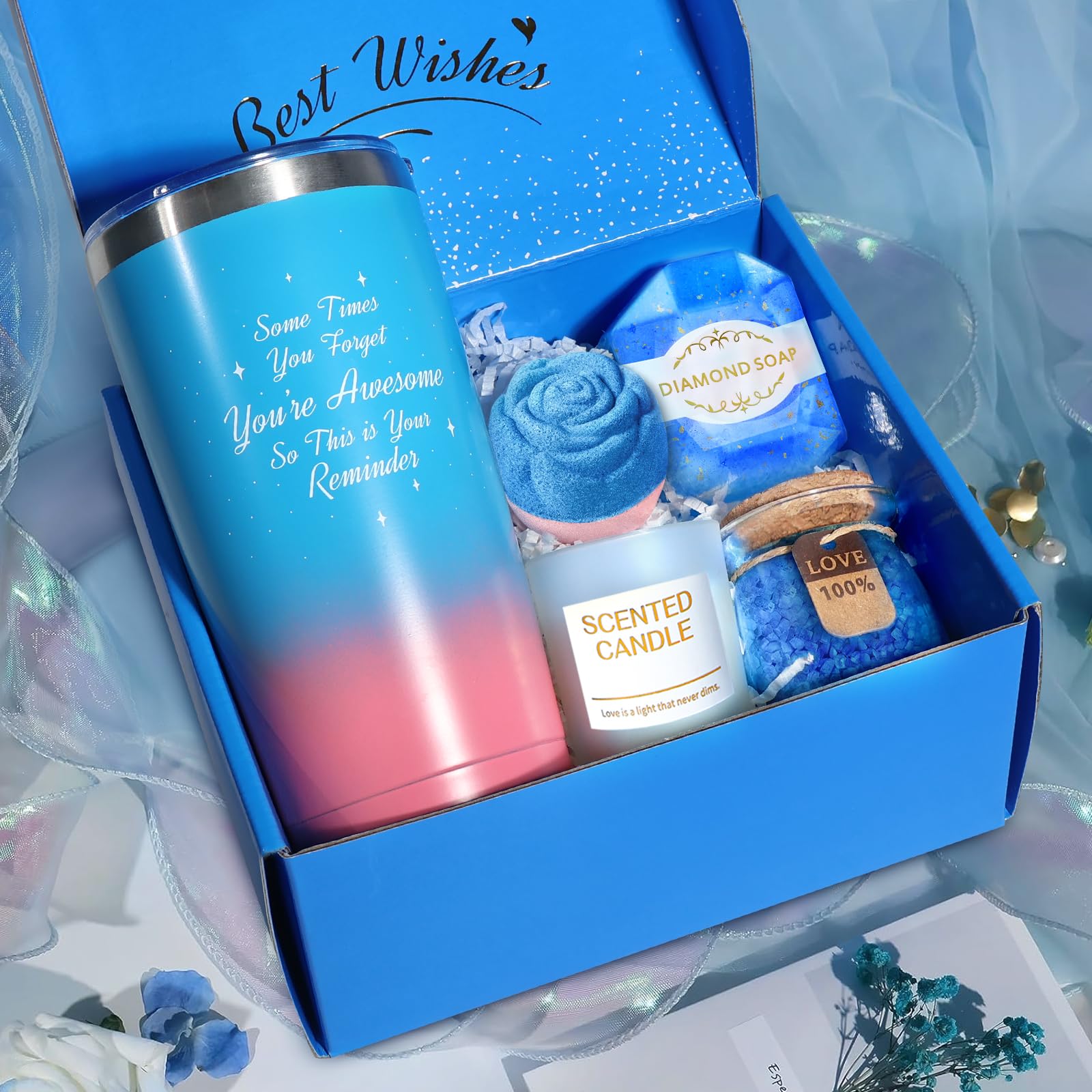 Larierour twenty ounce stainless steel insulated tumbler with premium text print close up