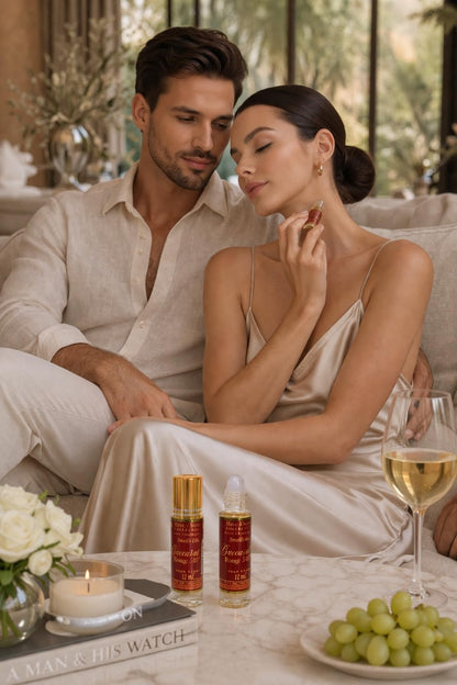 Generic Baccarat Rouge inspired perfume oil roll-on applicator detail