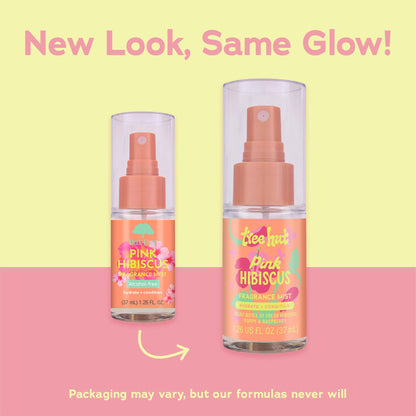 Travel size Tree Hut Pink Hibiscus hair and body mist bottle