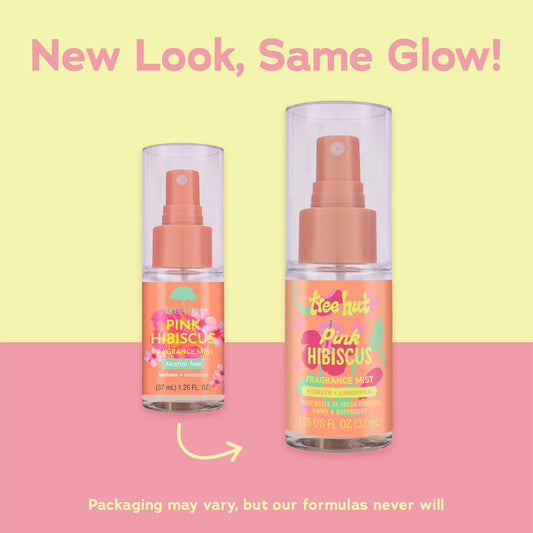 Travel size Tree Hut Pink Hibiscus hair and body mist bottle