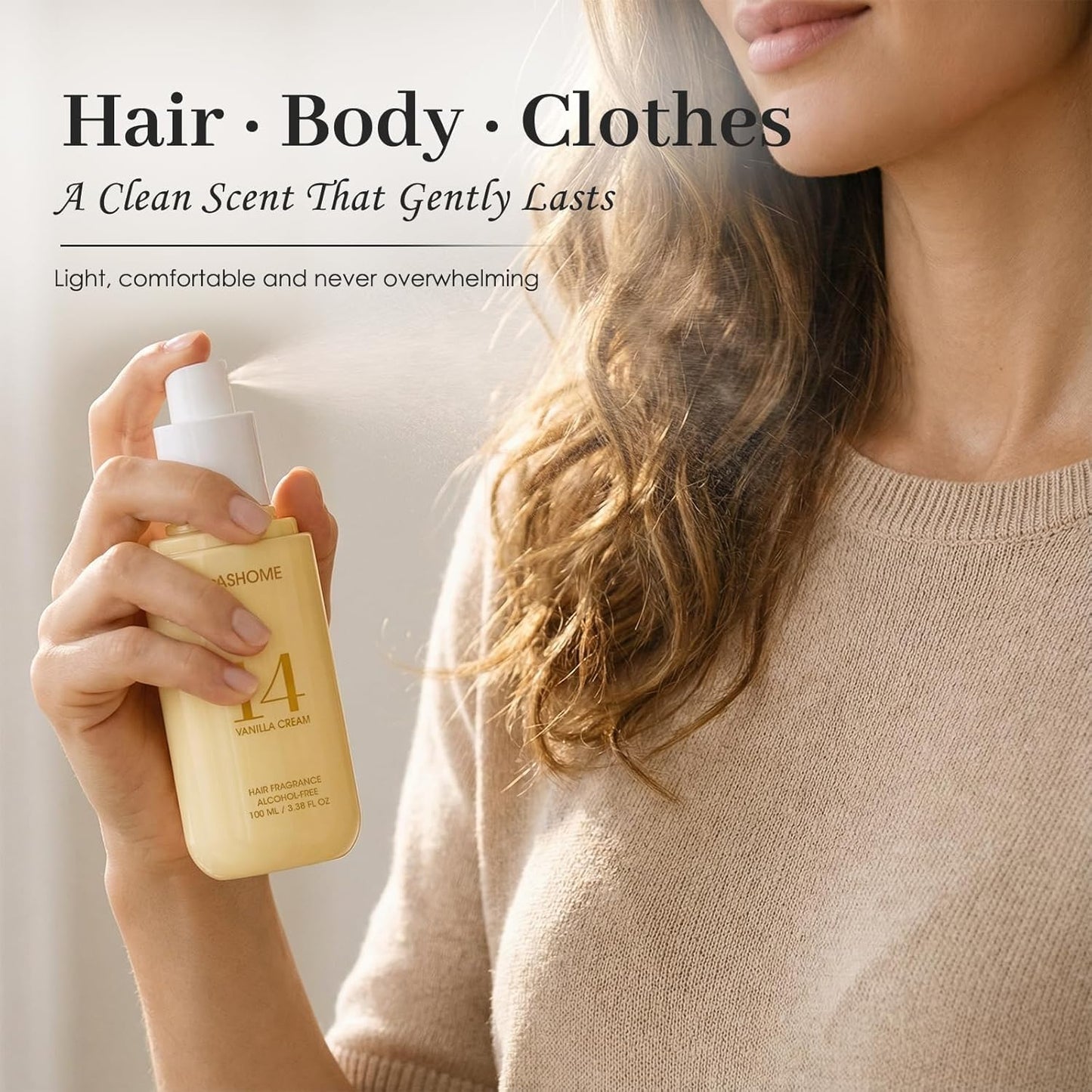 Travel size 100ml vanilla cream hair perfume