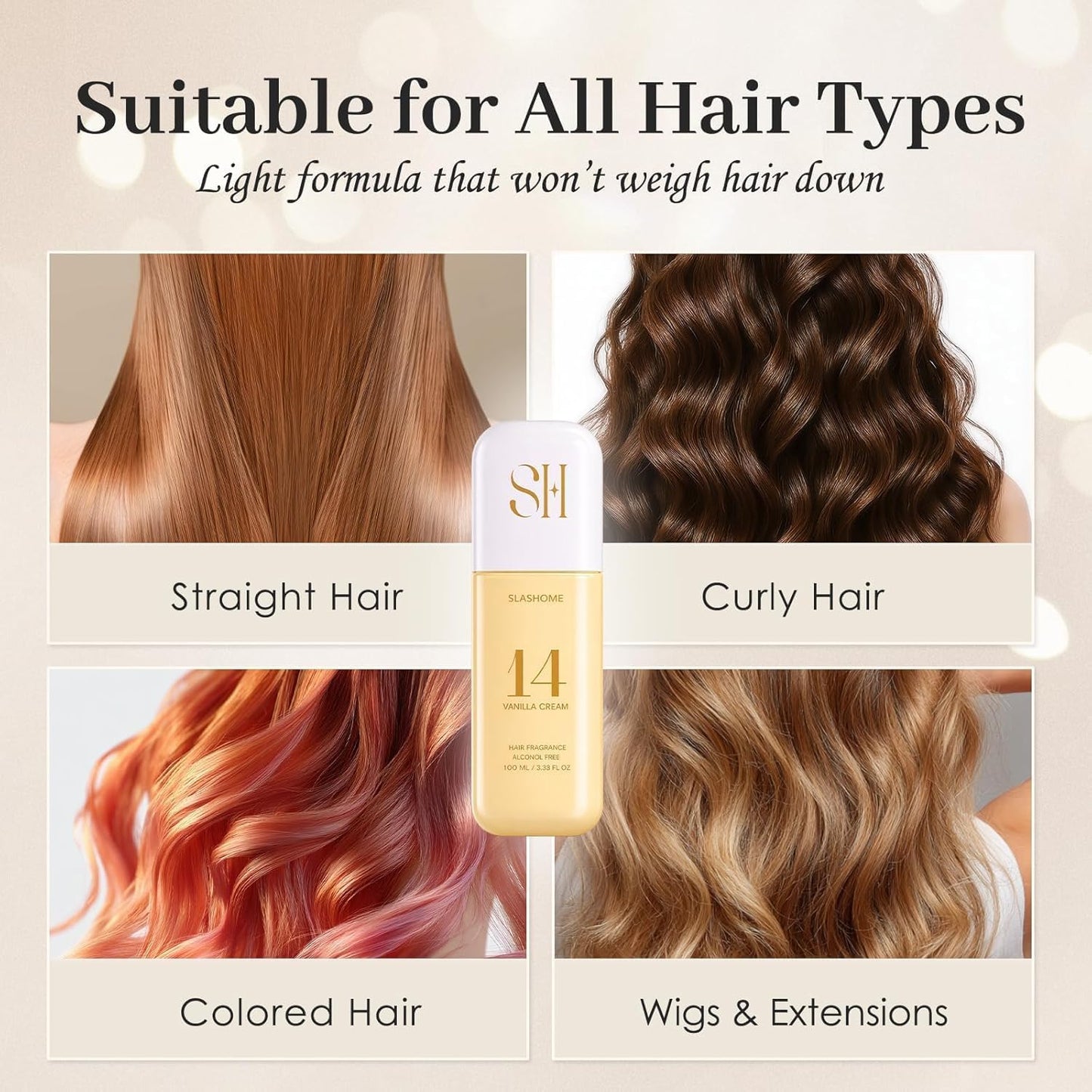 Long lasting moisturizing hair mist for daily use