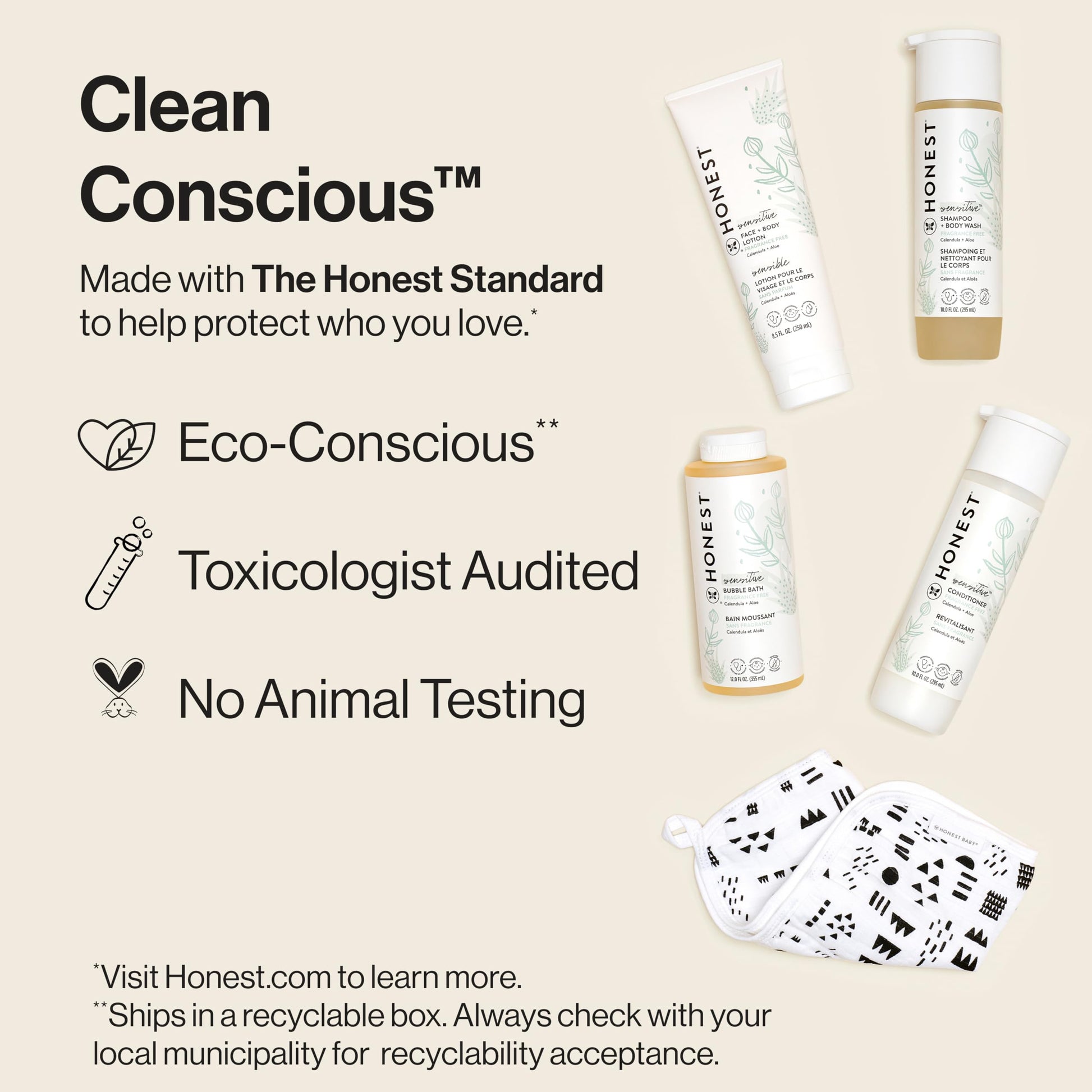 Honest Company bubble bath for sensitive skin
