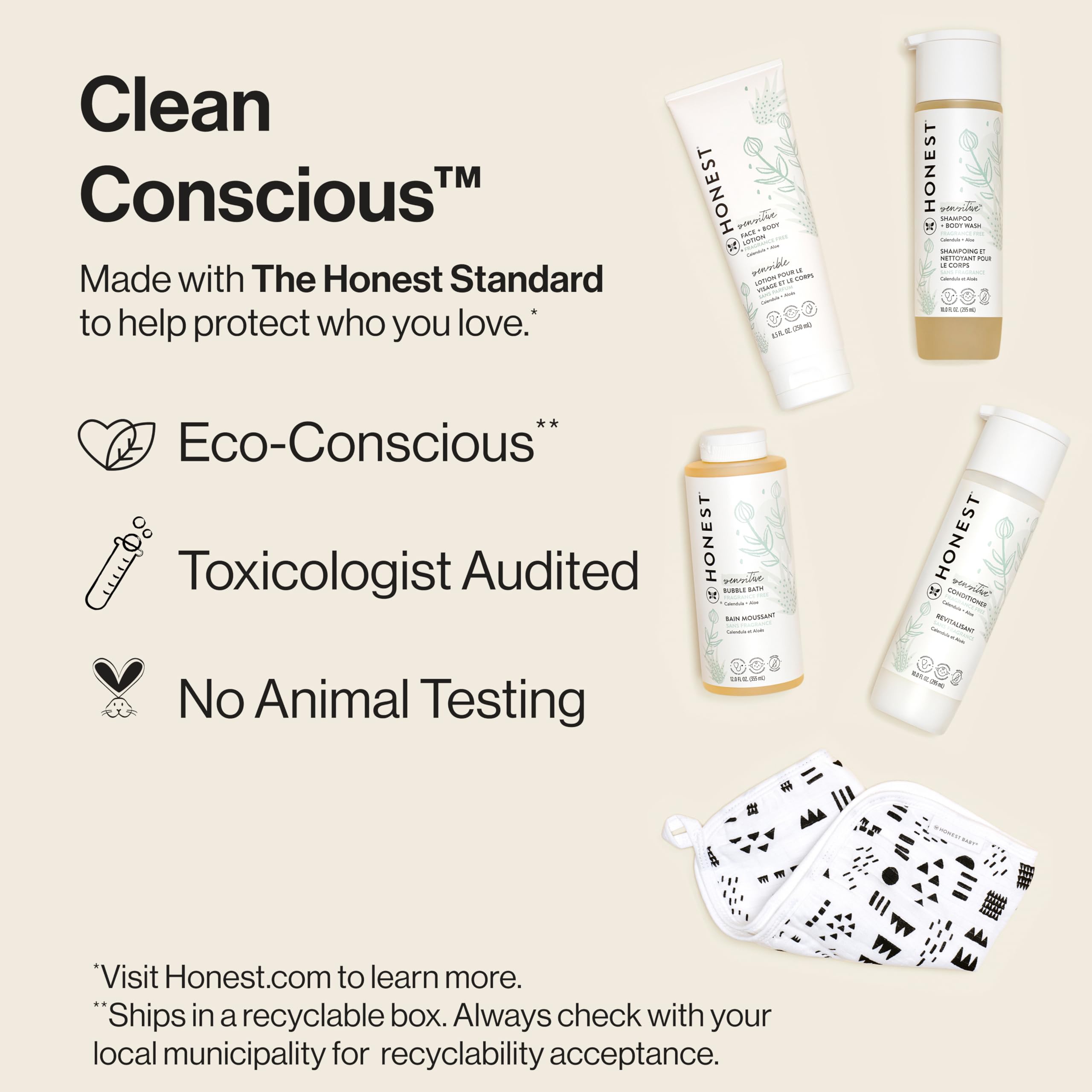 Honest Company bubble bath for sensitive skin