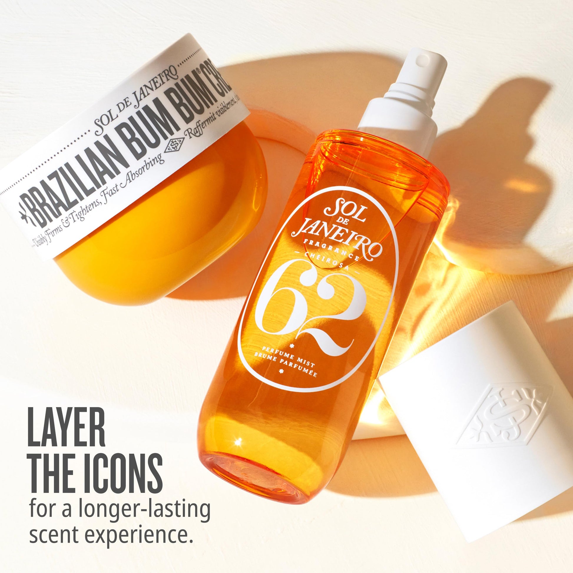 Sol De Janeiro hair and body mist refill branding details