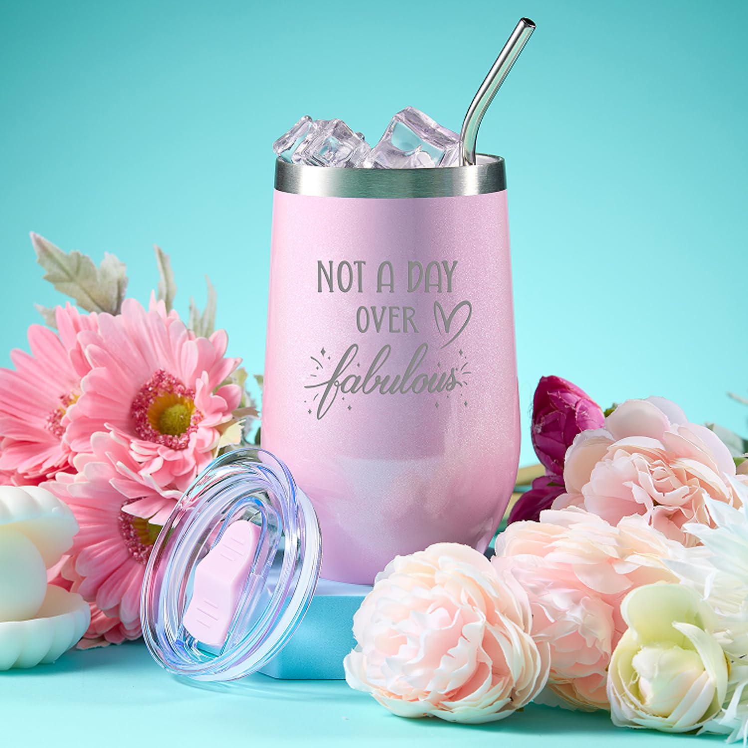 Maddify effervescent pink bath bomb and mineral rich bath salts for a luxury soaking experience.