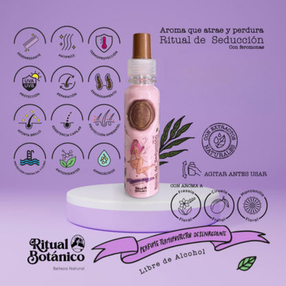 Ritual Botanico heat protectant spray with fruity floral scent