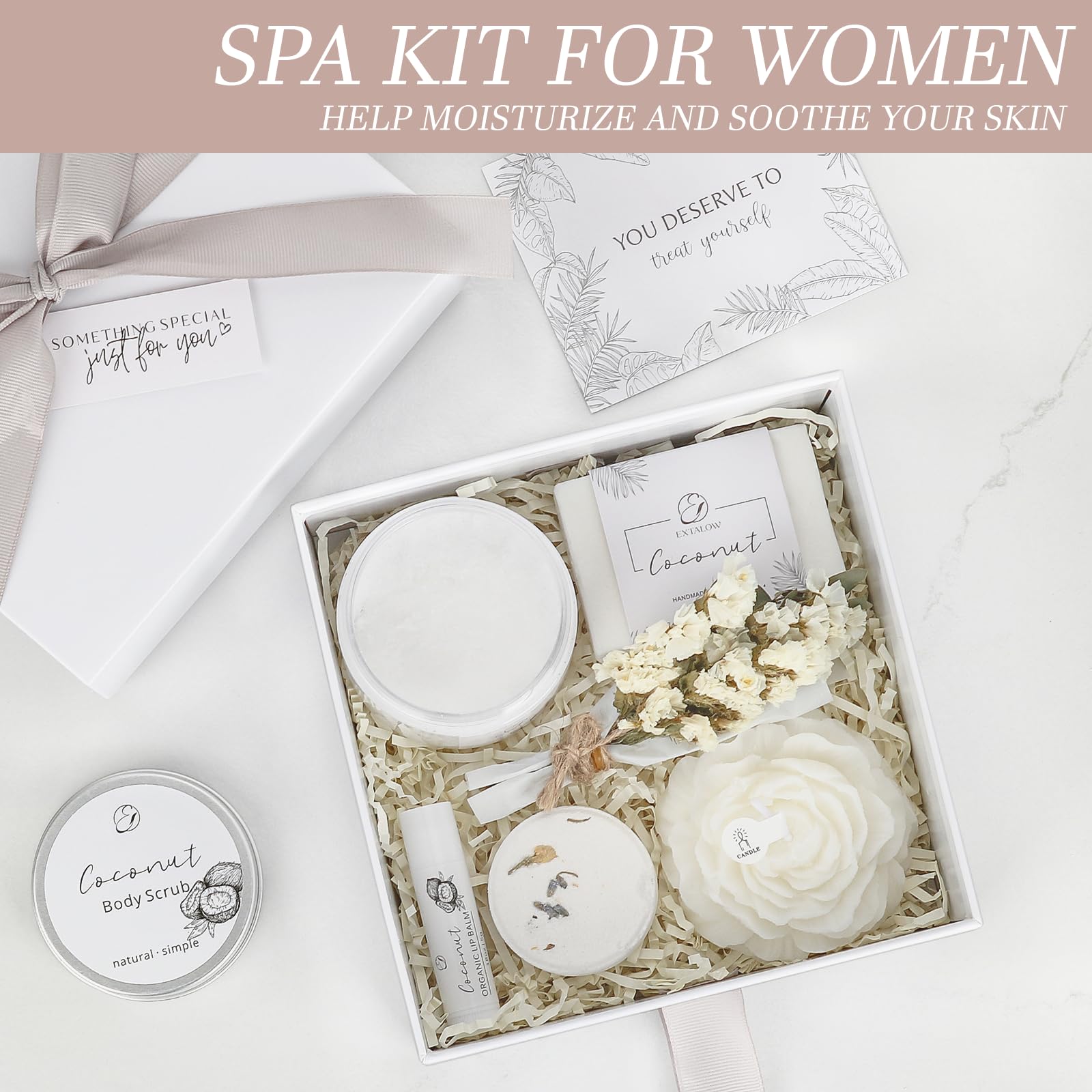 Extalow handmade coconut soap and body scrub items