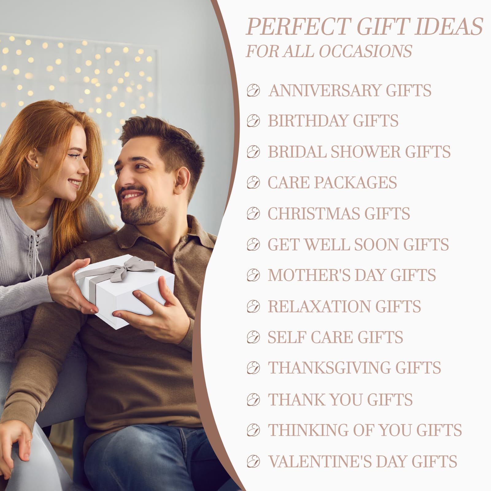 Mini dried bouquet and gift card included in set
