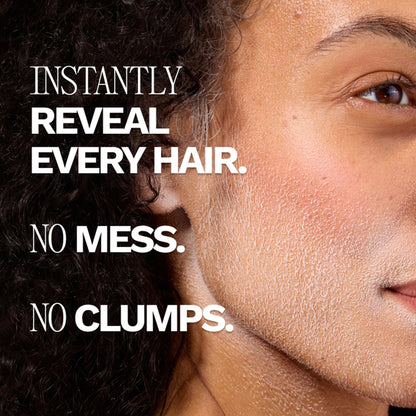 Close up of Jill hair identifying spray packaging