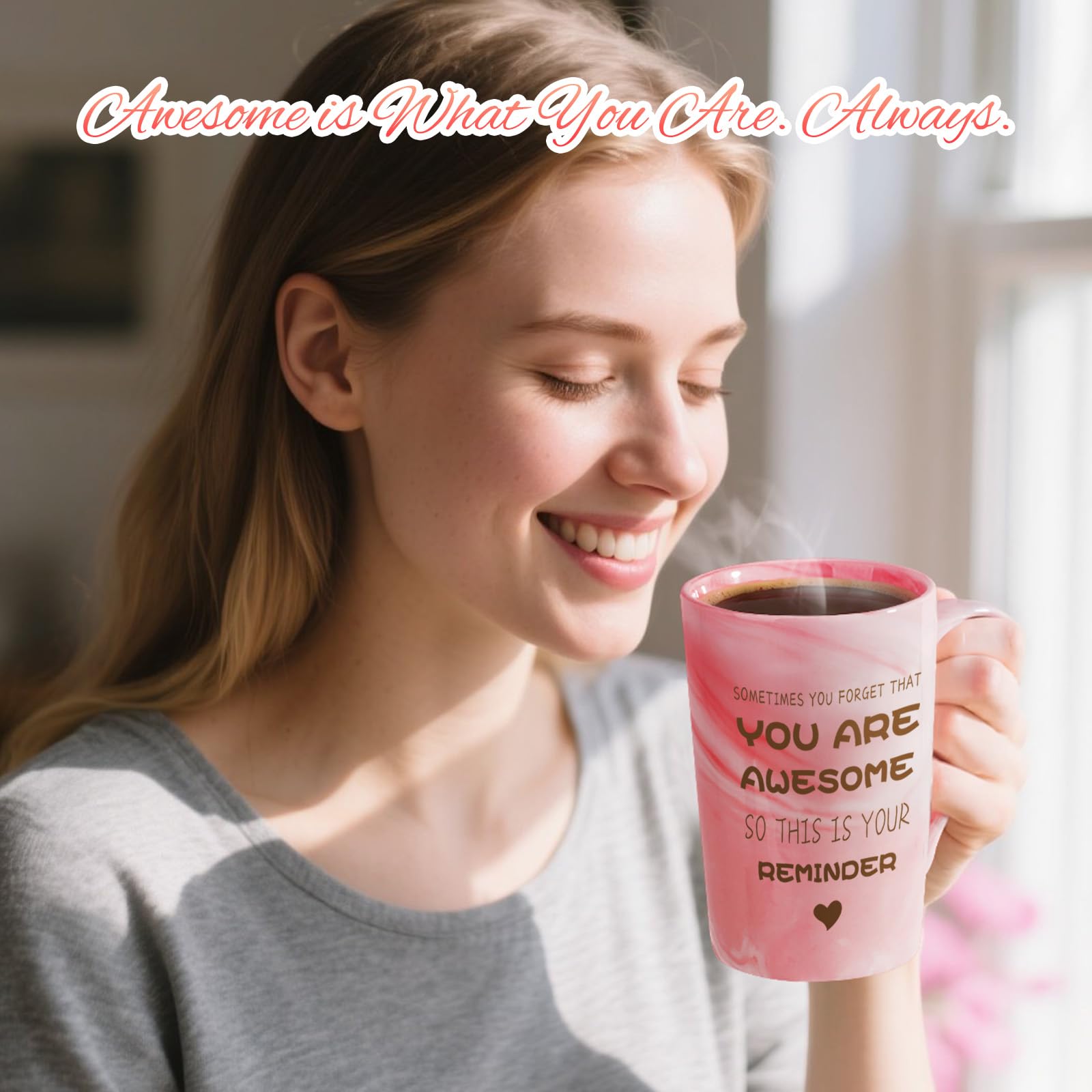 Yorktend insulated wine tumbler with You Are Awesome quote
