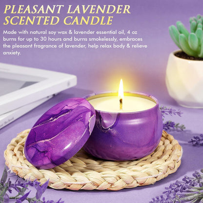 Qinline marbled purple gift box packaging