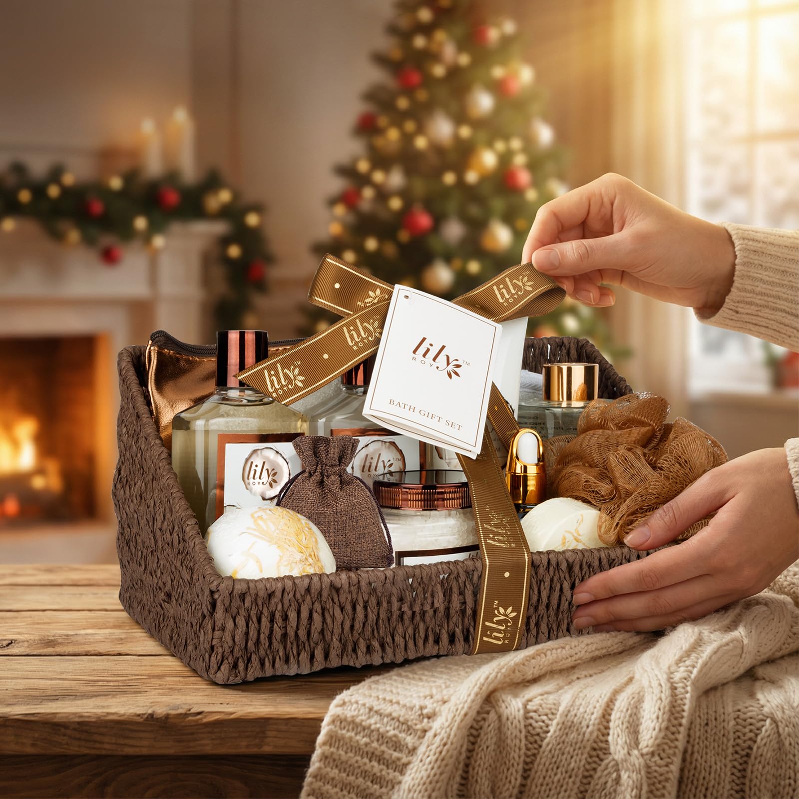 Gift basket packaging ready for gifting