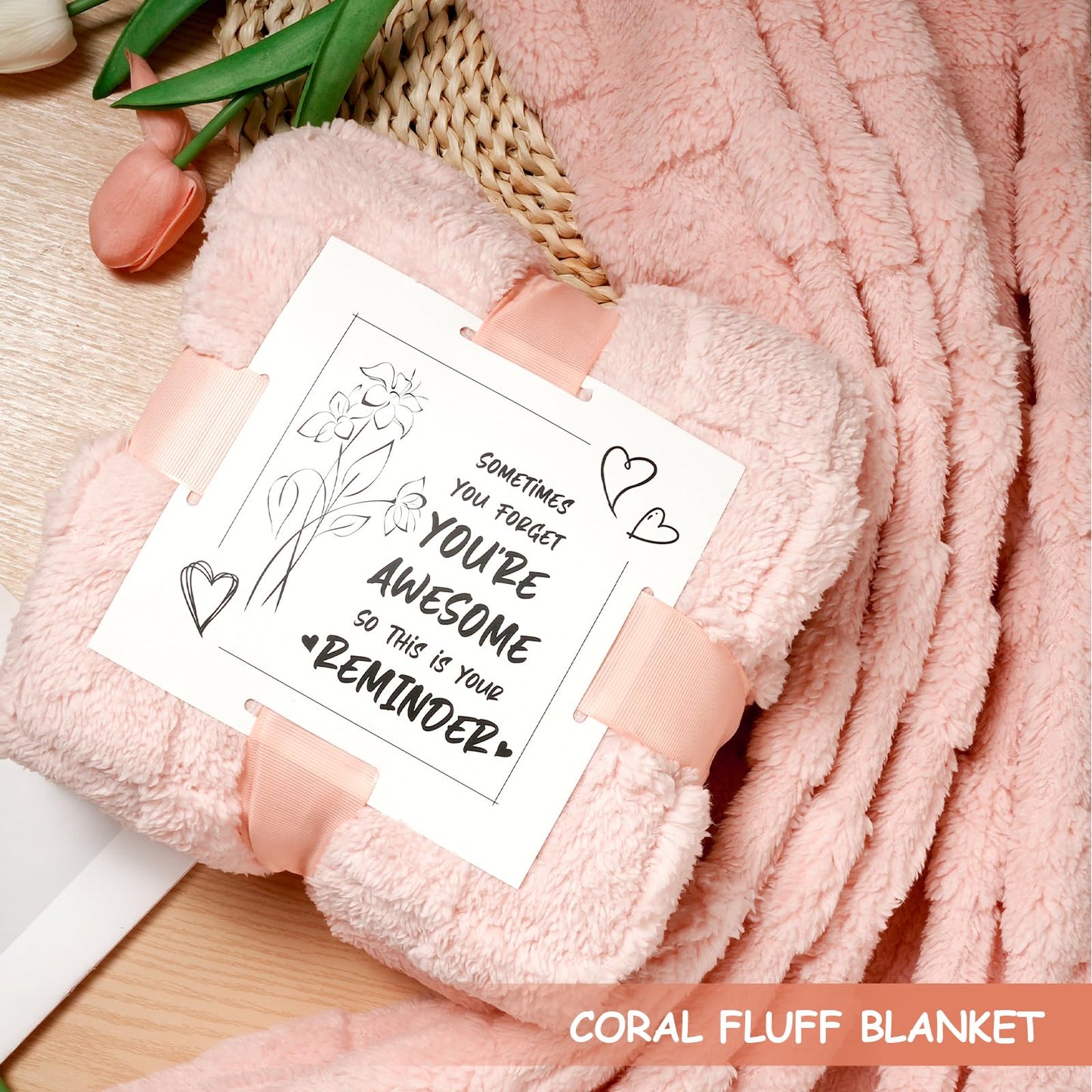Lavender themed self care hamper with positive penguin plush