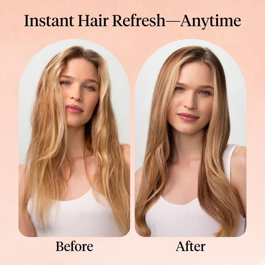 Kitsch odor eliminating hair mist being sprayed on hair