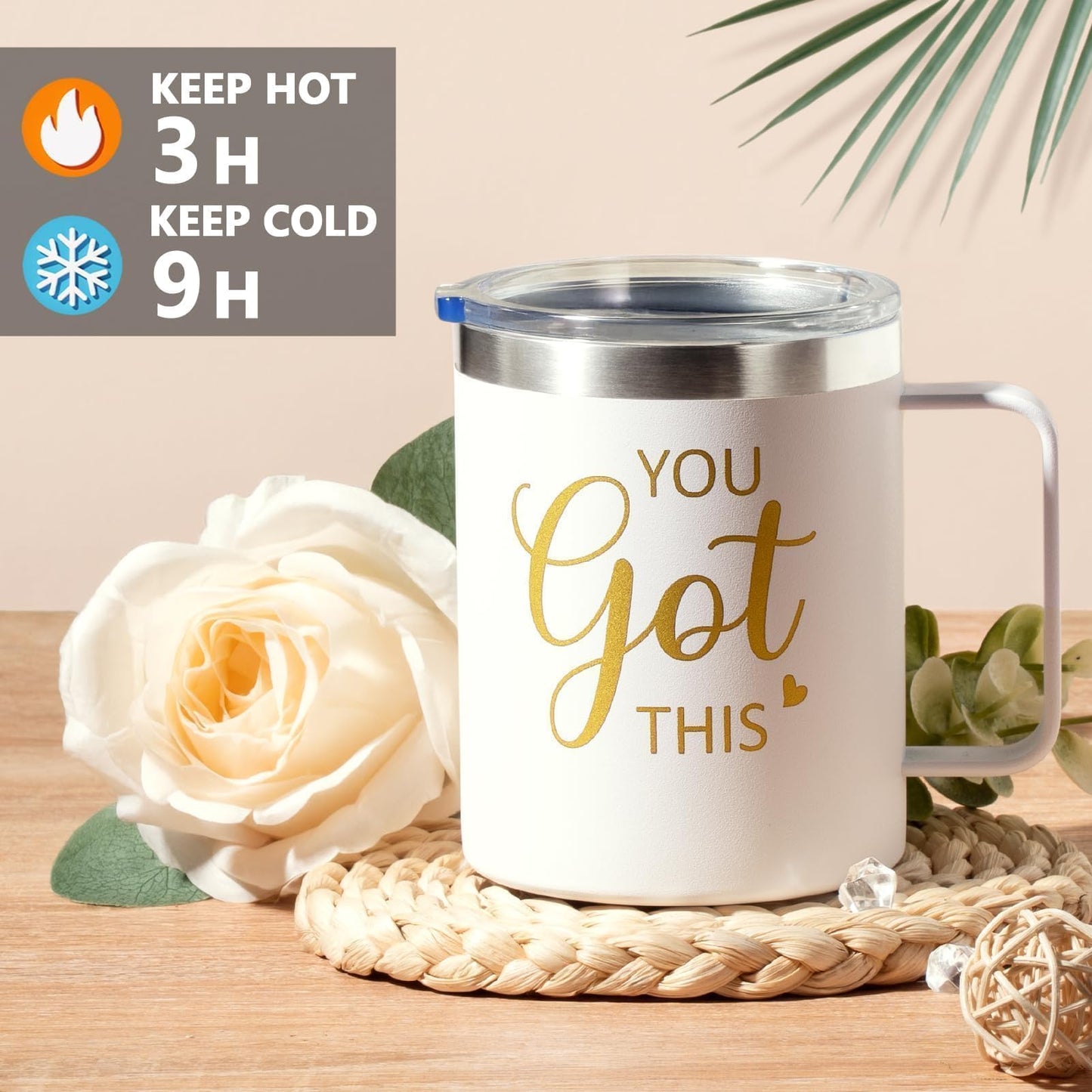 Mayicivo luxury blanket and insulated tumbler for surgery recovery