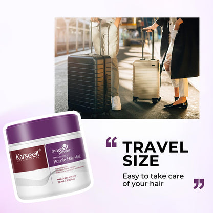 Karseell travel sized toner mask for blonde and silver hair types