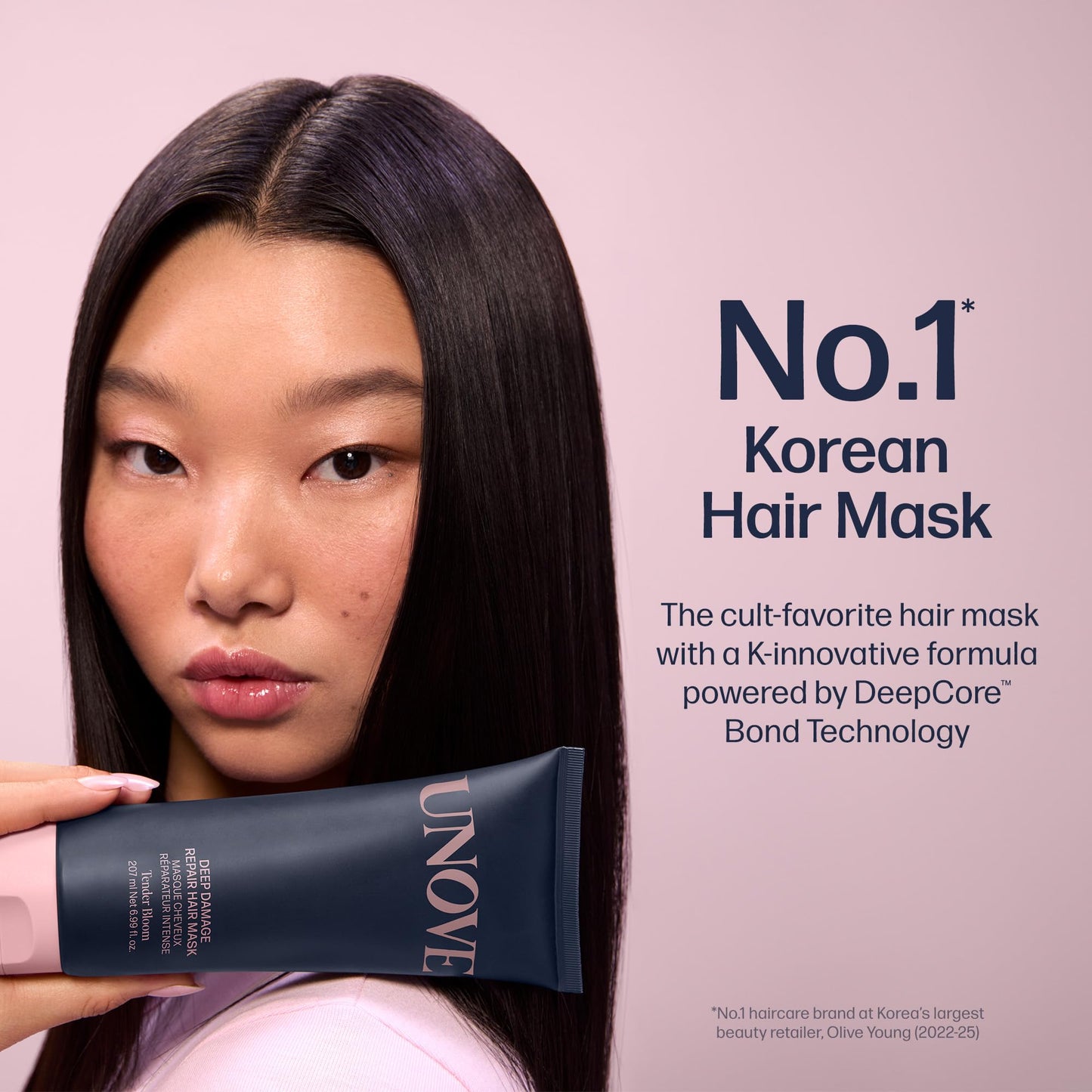 Unove hair mask tube packaging details