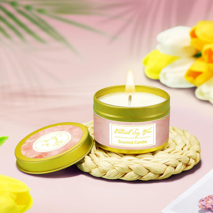 Handmade soap and bath accessories in spa basket