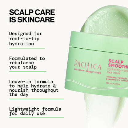 Application of Pacifica Scalp Smoothie to scalp roots