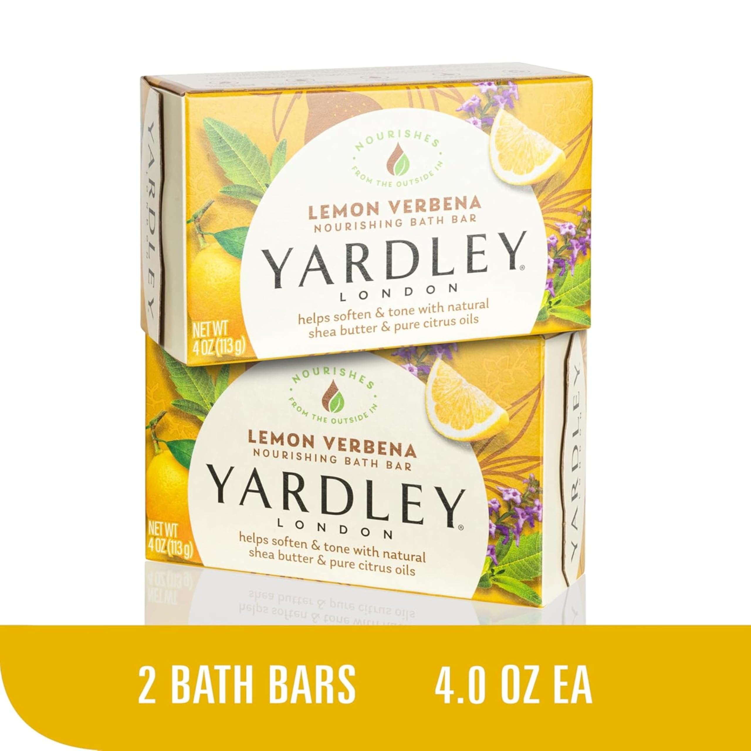 Authentic USA imported Yardley London multi-pack soap bundle collection close up