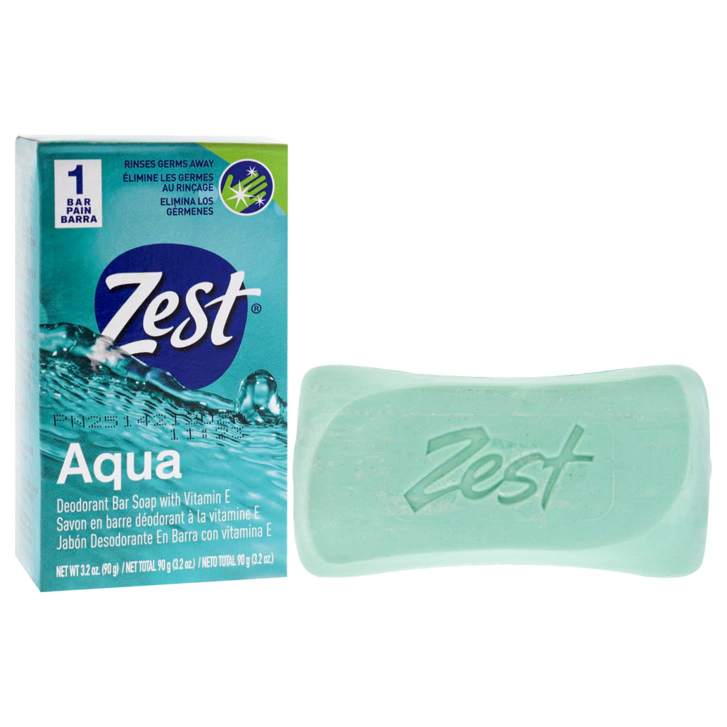 Zest cleansing bar with vitamin E ingredient detail