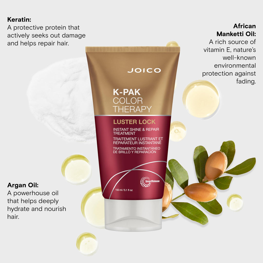 Joico K-PAK Color Therapy Luster Lock back label with instructions