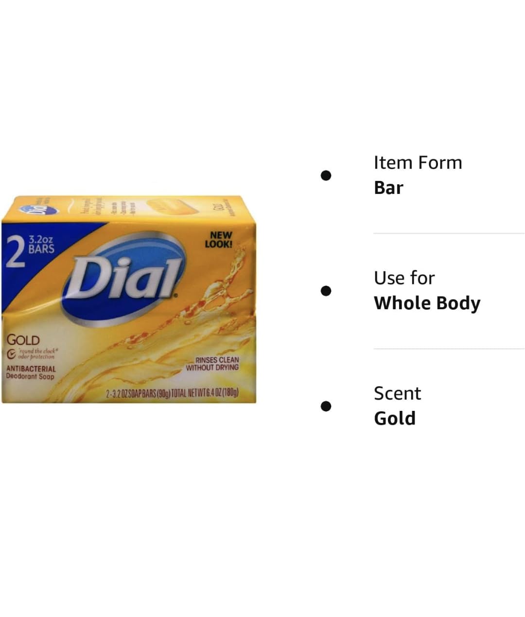 Authentic Dial Gold soap bars in original packaging