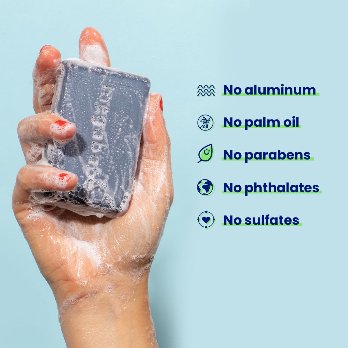 Megababe Space Bar underarm clarifying soap bar for natural deodorant transition care