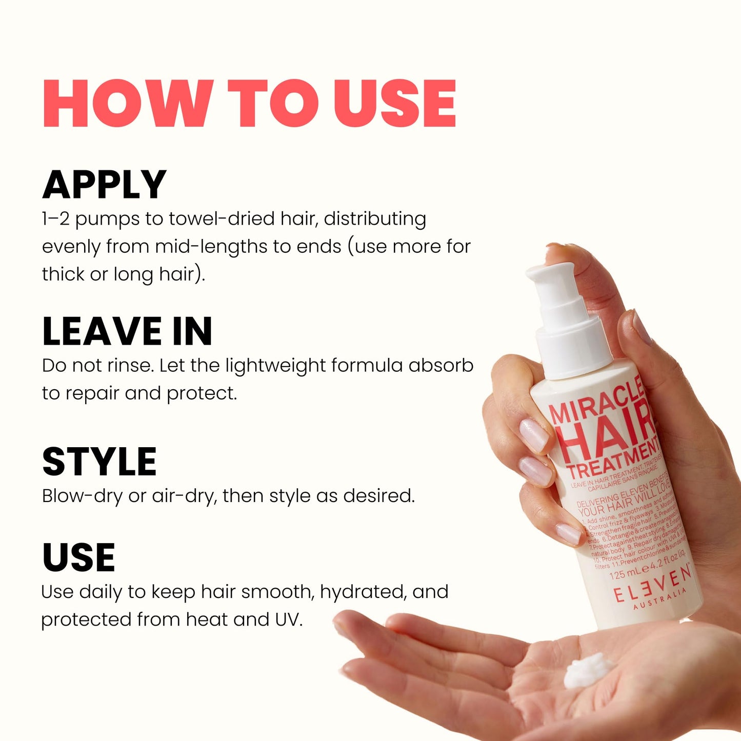 Eleven Australia miracle treatment ingredient label