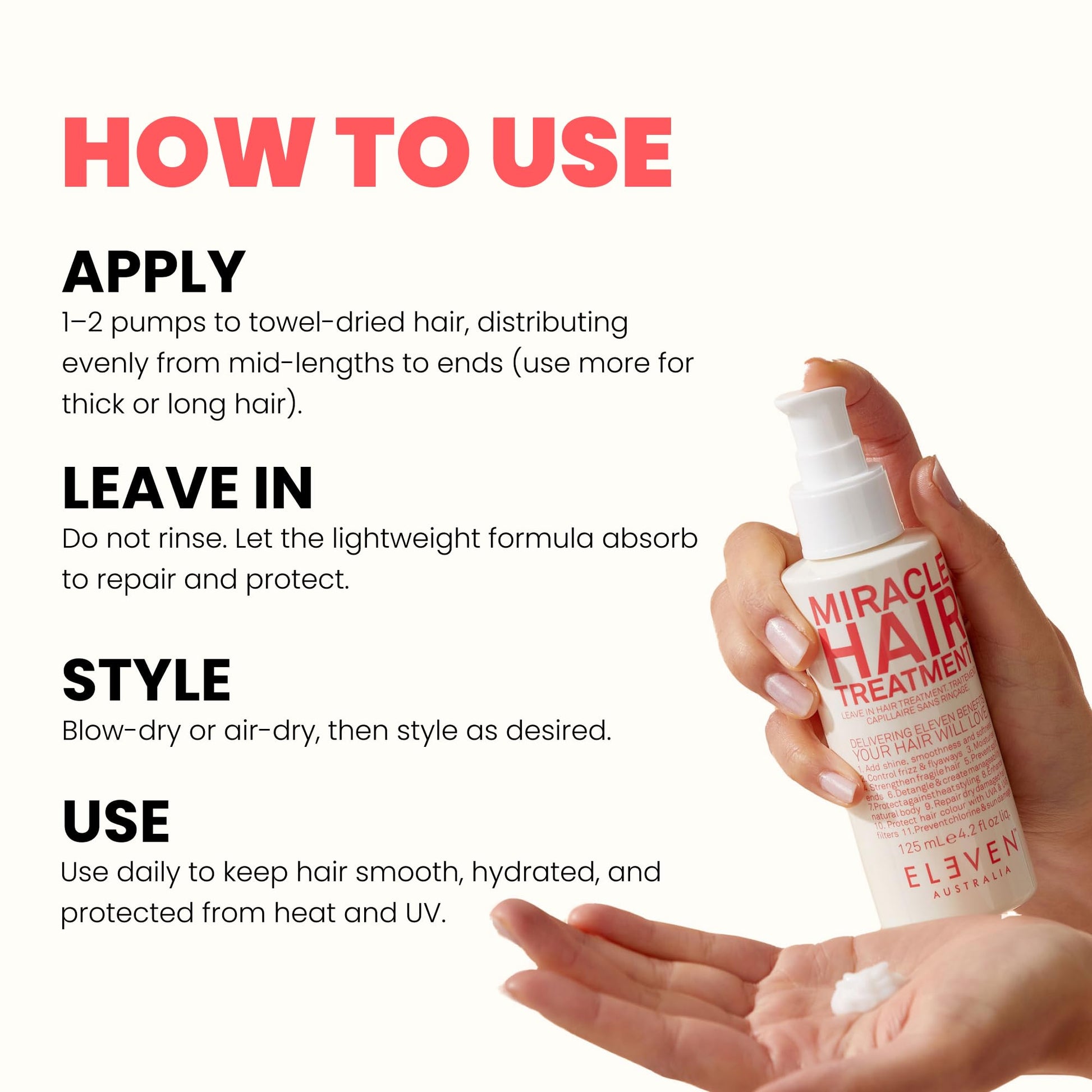 Eleven Australia miracle treatment ingredient label