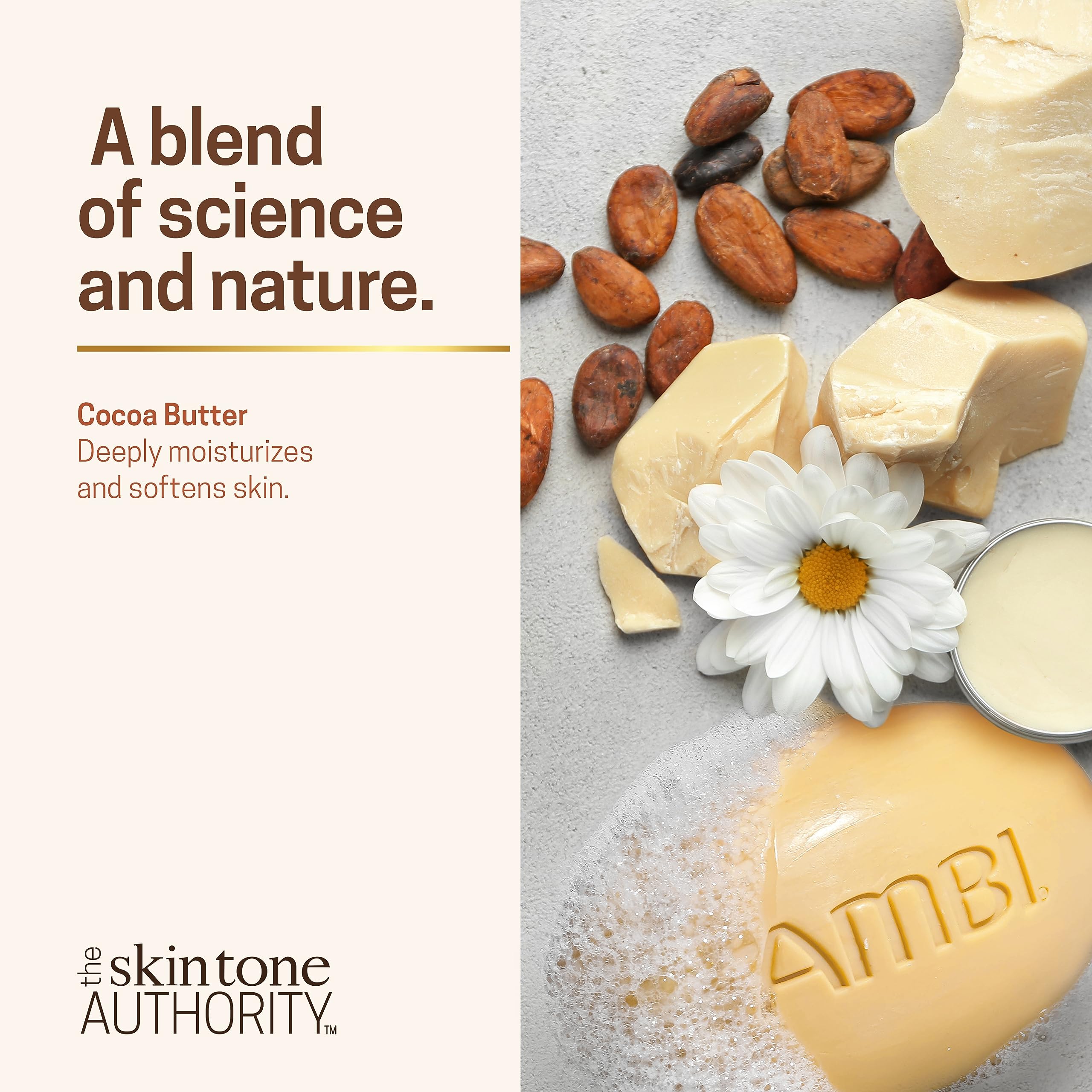 Ambi Cocoa Butter Cleansing Bar side view of packaging